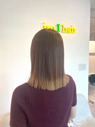 ミディアム カラー イロアイヘアー Renのヘアスタイル