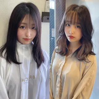 ミディアム カラー 具志 正太のヘアスタイル