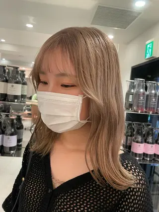 ミディアム カラー 🪞透け感&韓国ヘア 🪞honokaのヘアスタイル