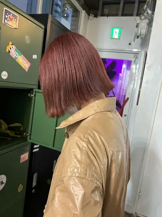 ミディアム カラー maho/垢抜け カラーパーマメイクのヘアスタイル