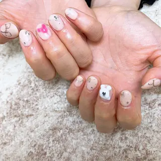 ネイル ⭐︎休業中の練習⭐︎ JNA認定講師髙橋のネイルデザイン