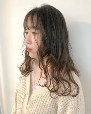 ロング カラー ヘアアレンジ 榎園 由美のヘアスタイル