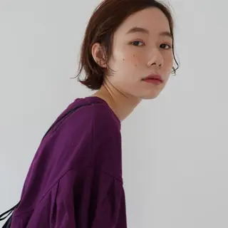 ショート カラー パーマ ヘアアレンジ ニュアンスヘア🌔 nanakoのヘアスタイル