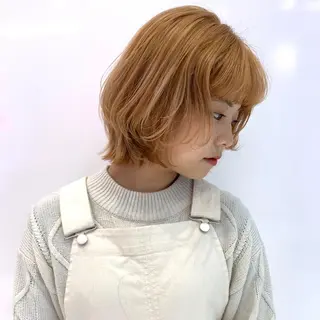 ミディアム カラー レイヤー/ブリーチ HIKARU ♡のヘアスタイル
