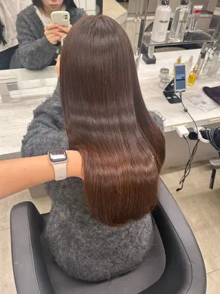 カラー 透明感ベージュ🤎 ナチュラルレイヤーのヘアスタイル