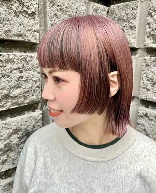 ミディアム カラー 派手髪デザインカラー ヒロカのヘアスタイル