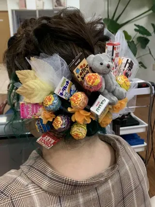 ミディアム ヘアアレンジ Rarely  beautyのヘアスタイル
