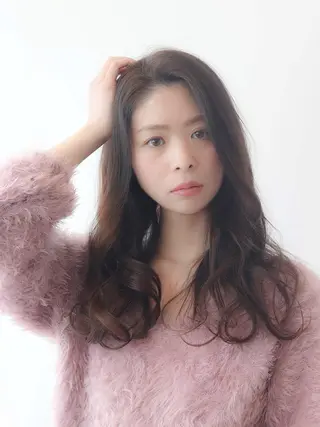ロング カラー 髪質改善🌈縮毛矯正 荻原　達矢のヘアスタイル