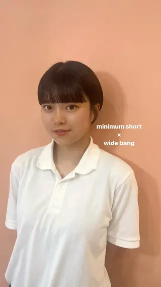 ショート 目黒 彩花のヘアスタイル
