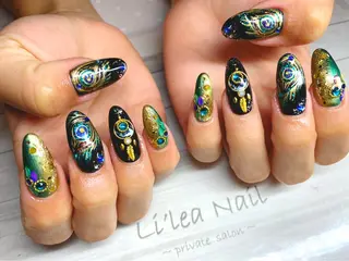 ロング ネイル Li'leaNail AINAのネイルデザイン
