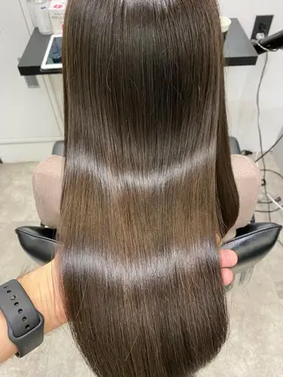 セミロング カラー ヘアアレンジ 【艶髪×韓国風】 毛流れ職人 RYOのヘアスタイル