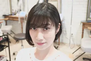 ショート ミヤザキ ユタカのヘアスタイル
