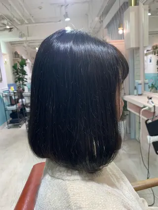 ミディアム カラー パーマ ヘアアレンジ キッズ ネイル マツエク・マツパ レイヤー＆カラー 人気美容師倉崎涼のヘアスタイル