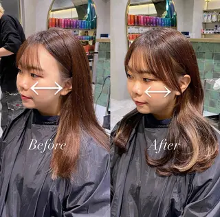 ロング カラー ワンカールで盛れる レイヤー🎀Macoのヘアスタイル