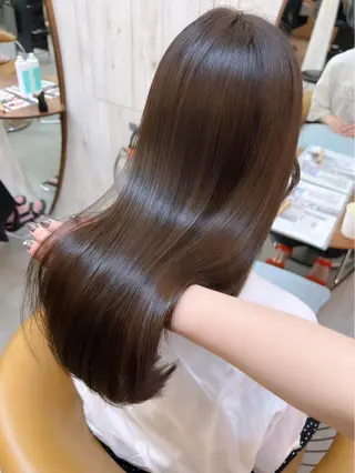 セミロング 🌷レイヤー縮毛/ 艶ｶﾗｰ/ami🌷のヘアスタイル