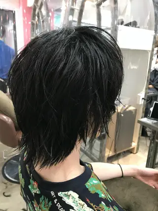メンズ ヲタク美容師 店長　上原のヘアスタイル