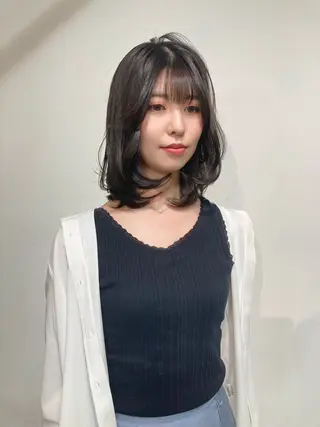 セミロング カラー ✂️似合わせの魔術師 石田一樹✂️のヘアスタイル