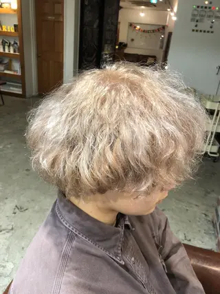 ショート カラー パーマ ヘアアレンジ メンズ キッズ マツエク・マツパ ⭐️ハイクオリティ カラー杉本雄志⭐️のヘアスタイル
