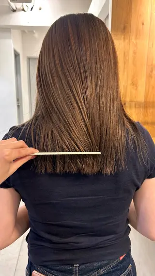 ミディアム カラー じゅわっと暖色カラー 🍊Moemiのヘアスタイル