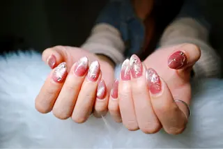 セミロング 【トロワ ラパン】 Mayaのネイルデザイン