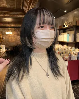 ロング カラー haco＋所属・圧倒的デザイン力 店長🎨RENAのヘアスタイル