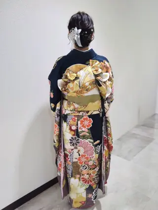 セミロング ヘアアレンジ Hair&Make Delight*のヘアスタイル