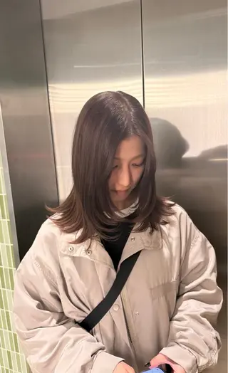 セミロング RUKA👱🏻 メンズカットパーマのヘアスタイル