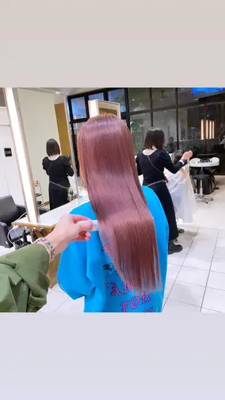 ロング カラー ヘアアレンジ ハイトーンカラー🌈 メンズパーマ鈴木康平のヘアスタイル