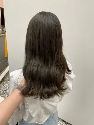 ロング カラー Rinka/梅田/ 透け感カラー🤎のヘアスタイル