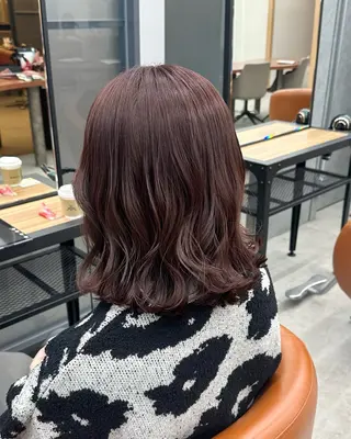 ミディアム カラー 高松 沙耶のヘアスタイル
