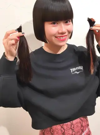 ショート カラー ヘアアレンジ As hair所属・柔らか垢抜けｶﾗｰと ｶｯﾄ🫧ASUKAのヘアスタイル