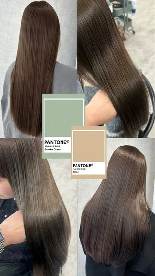 ロング カラー 韓国レイヤーカット/ 艶カラー/ noaのヘアスタイル