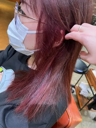 セミロング カラー ハイトーンカラー🩵 耳ツボジュエリー👂のその他イメージ