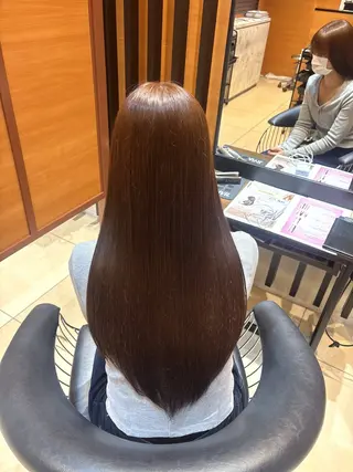 ロング カラー 🫧いお/透明感艶 カラー/縮毛矯正🫧のヘアスタイル