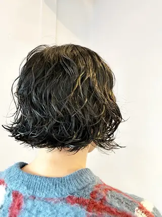 ミディアム 🪞パーマ🐾ボブ ロング🌷川原のヘアスタイル
