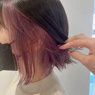 ミディアム カラー Yuka/Aujua ソムリエ/髪質改善のヘアスタイル