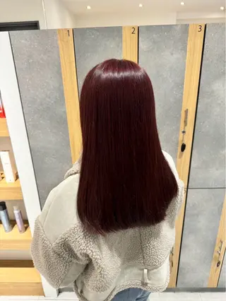 ロング カラー 艶カラー/縮毛矯正/ 鴨川育弥のヘアスタイル