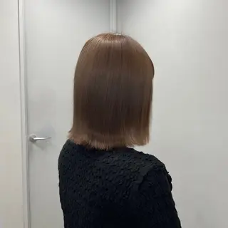 セミロング カラー ベージュ/ブリーチ無 し/透明感/yukiのヘアスタイル