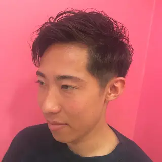 ショート パーマ メンズ Vir by browのヘアスタイル