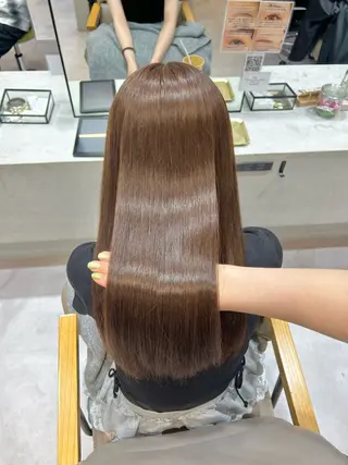 ロング カラー 立川 🫧 ブリーチ 艶髪カラー🧸✨️のヘアスタイル