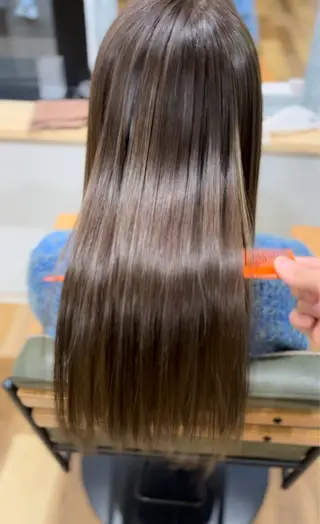 ロング カラー ヘアアレンジ 【艶カラー】石山拓人 /ブリーチのヘアスタイル