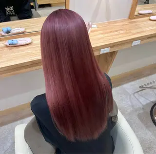 ロング カラー 望愛/レイヤー/ハイ トーン/デザインのヘアスタイル