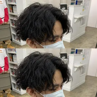 ショート パーマ メンズ メンズ専門店 店長 小柳 裕夢のヘアスタイル