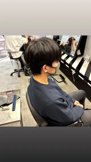 メンズ 縮毛矯正・髪質改善 特化 出納 直起のヘアスタイル