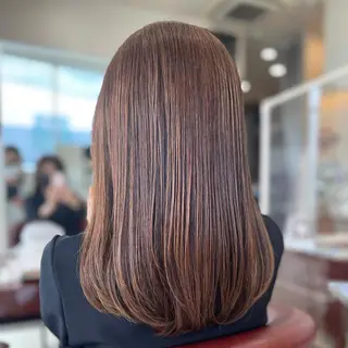 ミディアム カラー パーマ ヘアアレンジ メンズ キッズ マツエク・マツパ sara 荒井店のヘアスタイル