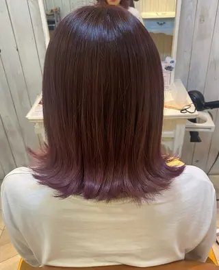 カラー 小松 未奈のヘアスタイル