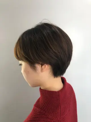 ショート カラー ☕️ベージュカラー 内藤光哉☕️のヘアスタイル