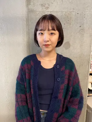 ショート カラー レイヤーカット/艶髪 /ストレート/リクトのヘアスタイル