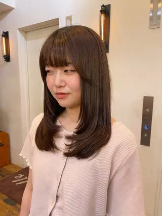 ロング 似合わせカット‪// 鶴我万唯華のヘアスタイル