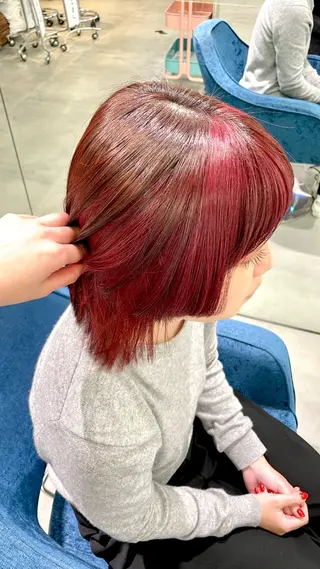 ミディアム 安井まゆ _Box mico.のヘアスタイル